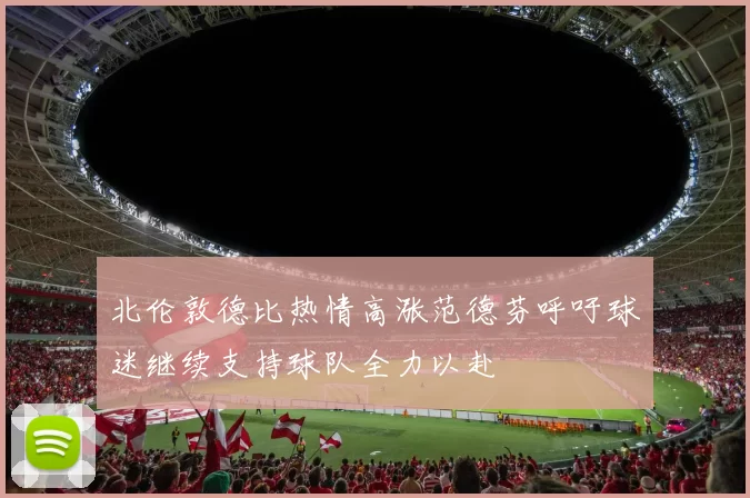 北伦敦德比热情高涨范德芬呼吁球迷继续支持球队全力以赴
